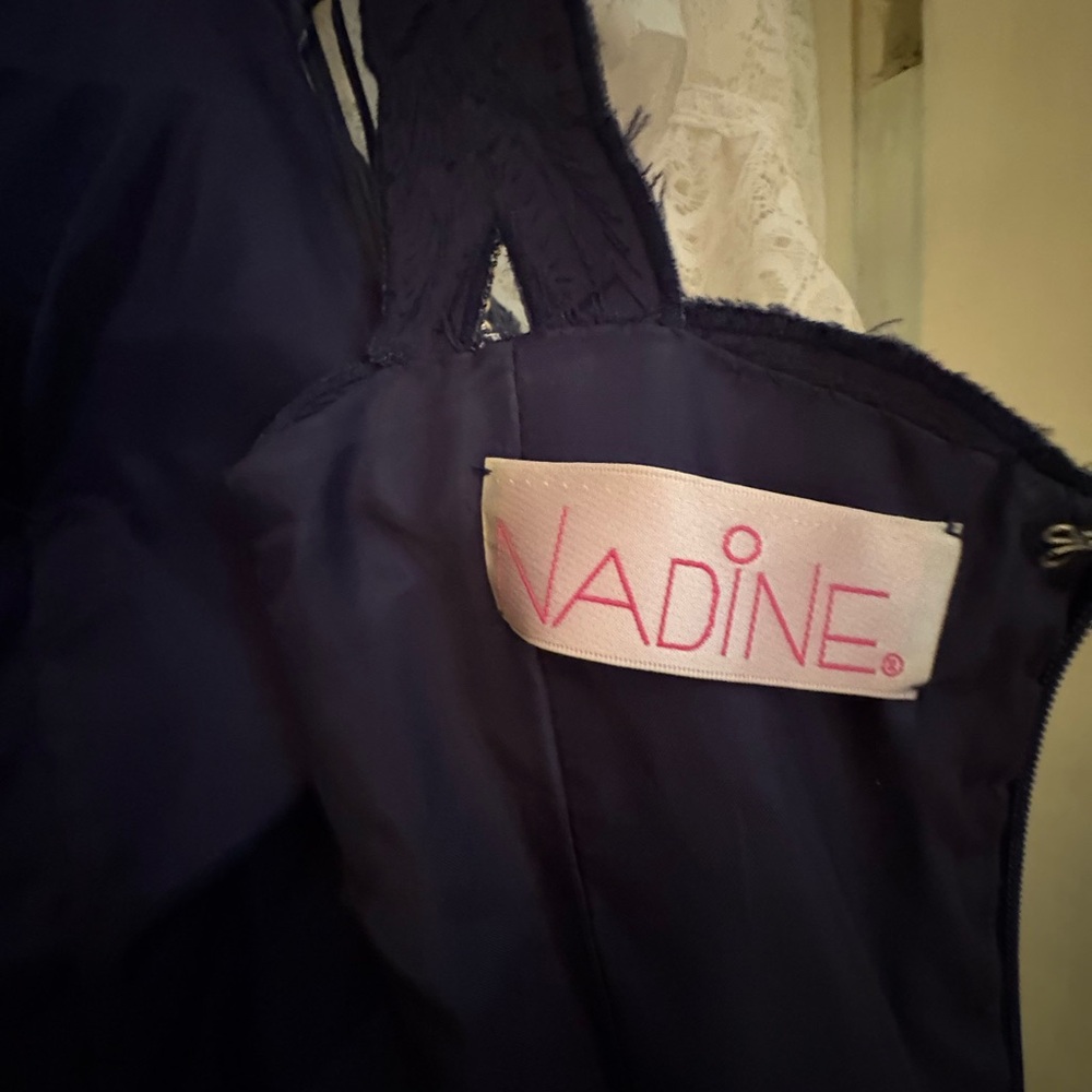 Elegant Navy Blue Nadine brand Embellished Dress - Picture 3 of 5